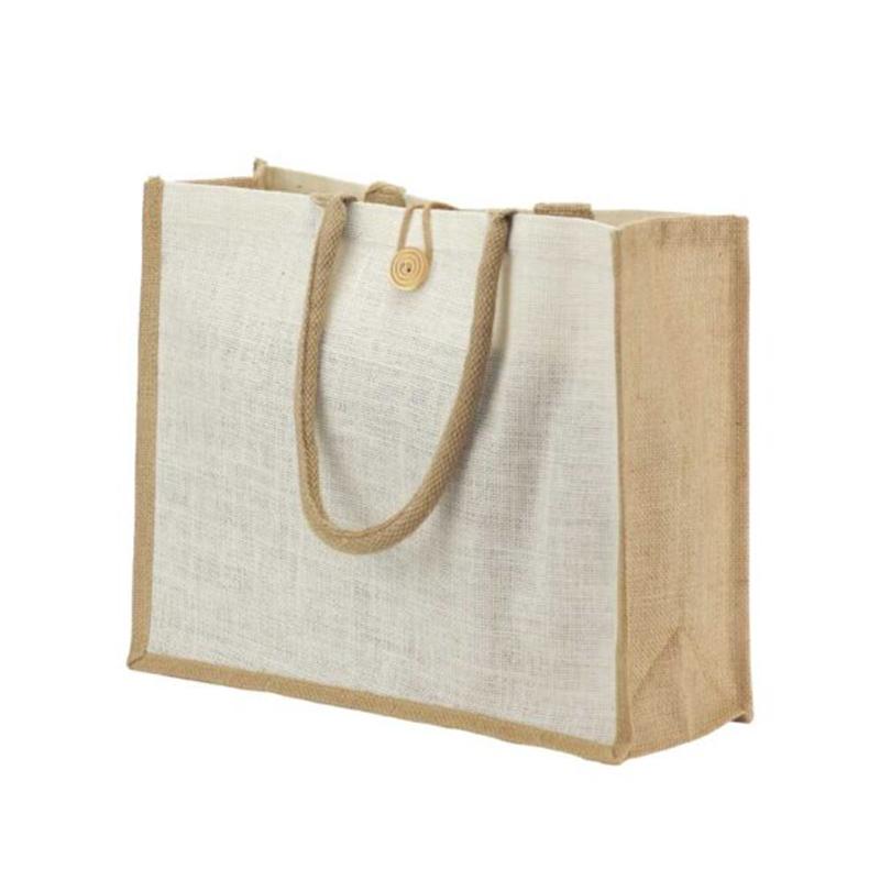 Shopping Jute Bag With Cotton Padded Handle